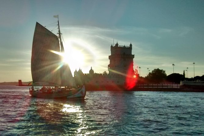 2-Hour Lisbon Traditional Boats Sunset Cruise with White Wine - MAAT, Ajuda Palace, and the western riverfront