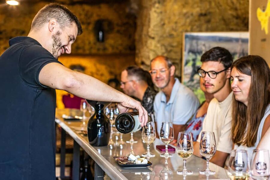 Amboise: Caves Ambacia Visit and Wine Tasting - The tasting: Loire wines with cheese and charcuterie