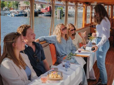 Classic Saloon Boat Cruise with Cheese & Wine