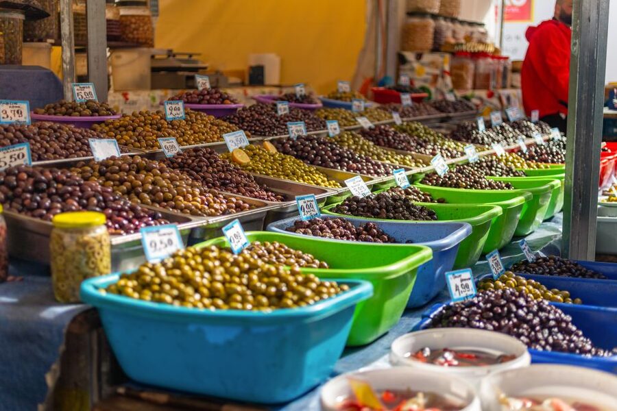 Athens: Food Market Visit and Cooking Class with Wine - Preparing dolmades and spanakopita