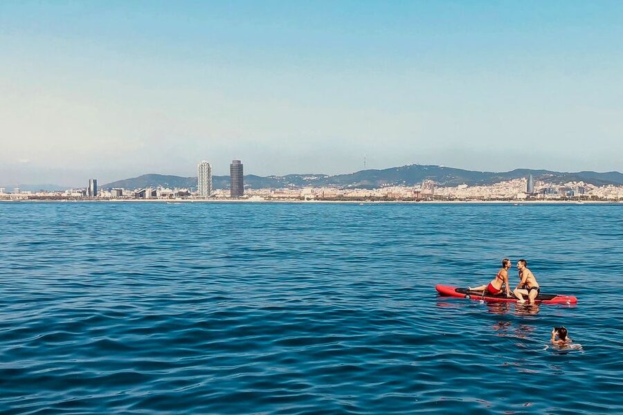 Barcelona: Coastline Boat Trip with Snacks and Cava - Small boat atmosphere and group size