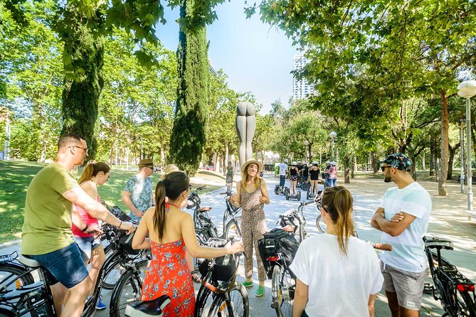 Barcelona E-Bike Small Group Tour with Tapas & Wine Tasting - The tapas table after the bikes are parked