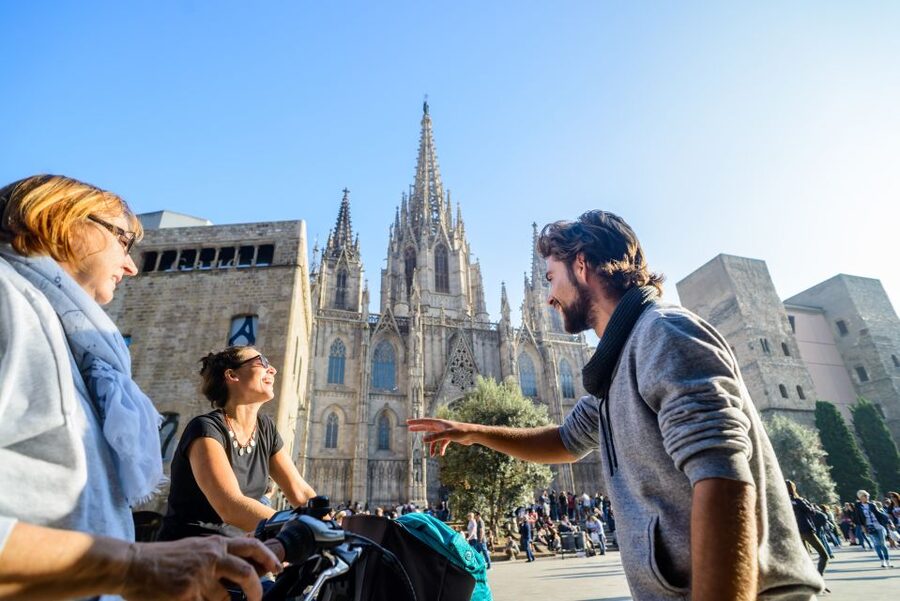Barcelona eBike Tour with Wine and Tapas Experience - Wine and tapas at the finish