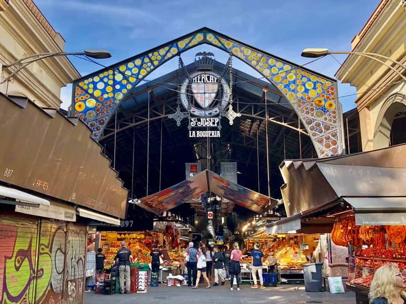 Barcelona: Markets Tour With Food and Wine Tasting Upgrade - La Boquería: a fast start among Catalan foods