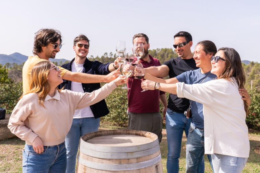 Barcelona: Montserrat, Winery Tour & Lunch with Wine Tasting - Meeting the guide in central Barcelona