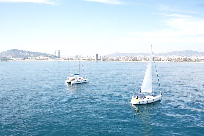 Barcelona Private Sailing Trip with unlimited drinks and snacks - Barceloneta Beach from offshore