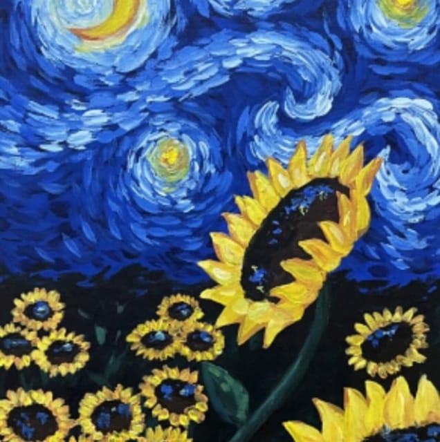Barcelona: Wine and Van Gogh Paint and Sip Painting Class - A Barcelona evening with paint, wine, and a little Van Gogh