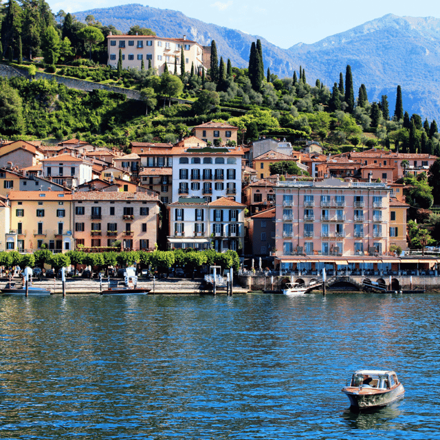 Bellagio: Shared Sunset Boat Tour with Prosecco Aperitif - The central lake, with villas seen from their best side