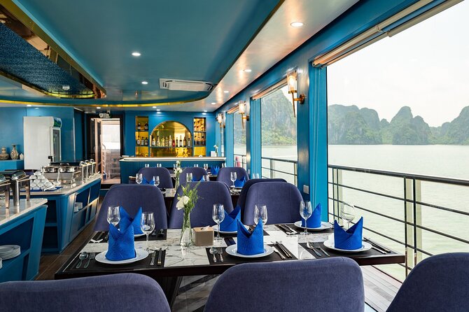 BEST SELLER - Halong 5 Star Day Cruise: Buffet, Wine & Jacuzzi - Titop Island for swimming or the viewpoint