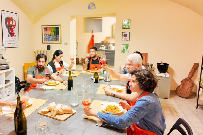 Bologna Local Pasta Cooking Class, Ragu, Spritz, Wine & Gelato - Mixing Egg and Flour into Pasta Dough