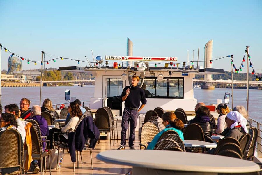 Bordeaux: Guided Wine and Canelé Discovery Cruise - What the open deck and cabin are really like
