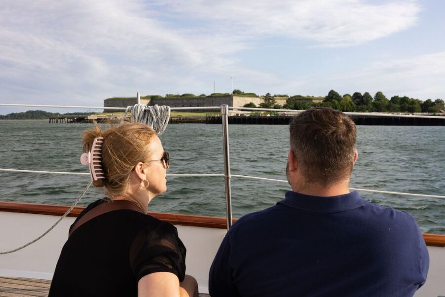 Boston: Harbor Champagne Sunset Sail from Rowes Wharf - Setting sail aboard Adirondack III or IV