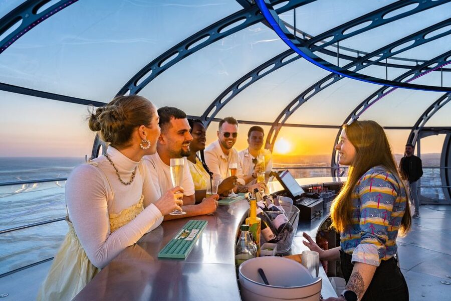 Brighton: i360 Entry & Champagne (Soft Drink for Under 18s) - Weather can make or break the view