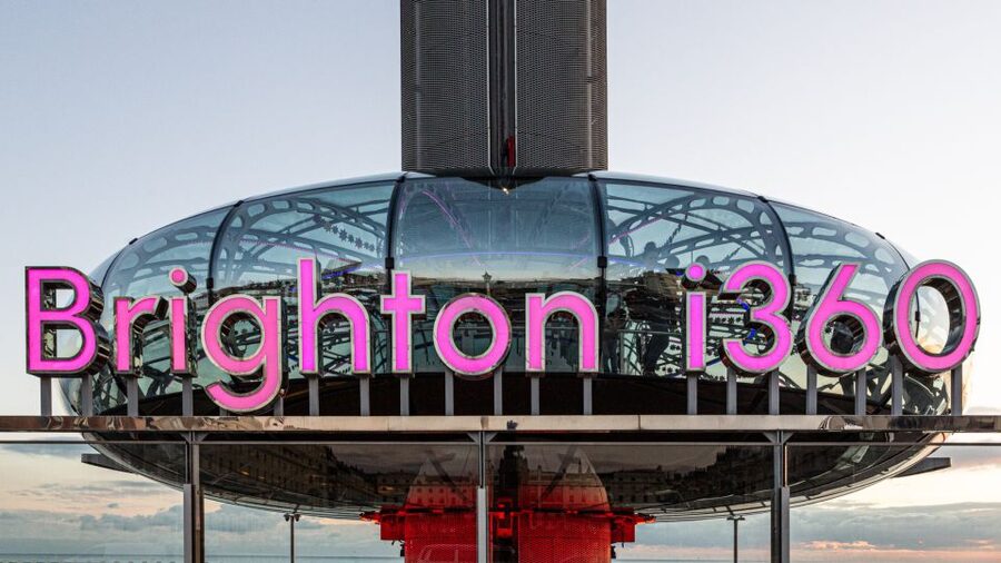 Brighton: i360 Entry & Champagne (Soft Drink for Under 18s) - A smart way to fit it into your Brighton day