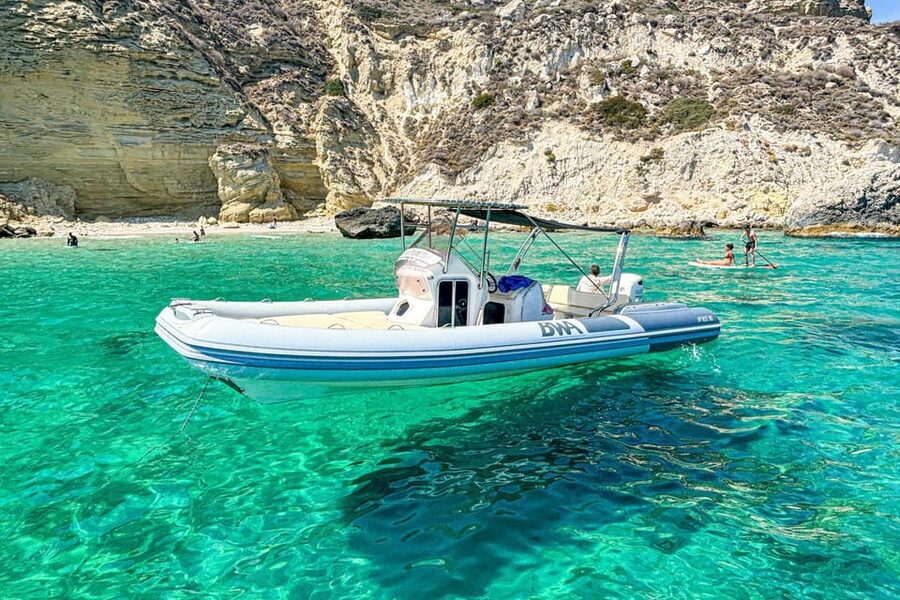 Cagliari: Zodiac Boat Tour, 3-4 SwimStops, Wine & Snorkeling - Cala Fighera and the rocky coves