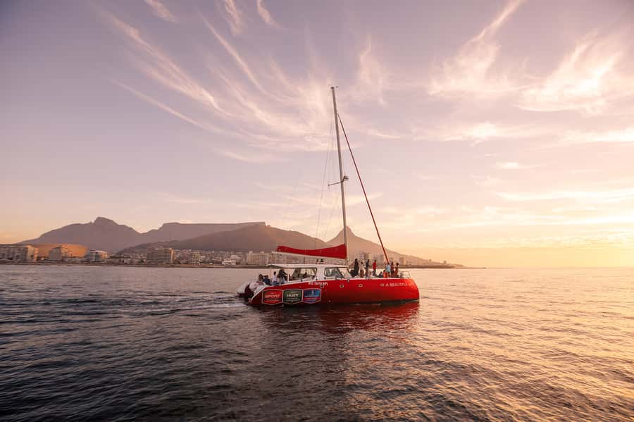 Cape Town: Catamaran Champagne Sunset Cruise - The slow sail toward Clifton Beach