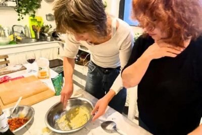 Pistachio Ravioli, Pasta Home Cooking Class w/ Wine