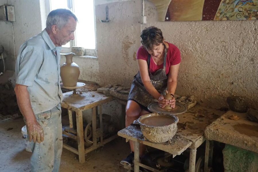 Crete: Full-Day Cretan Wines, Olive Oil, Raki and Food Tour - A traditional village lunch, not a rushed meal