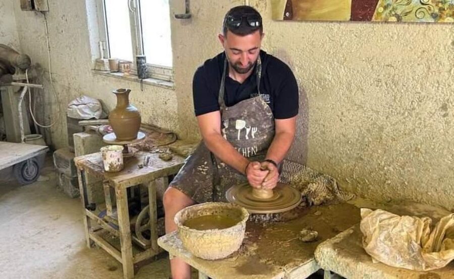 Crete: Full-Day Cretan Wines, Olive Oil, Raki and Food Tour - Skalani begins with olive oil and local snacks