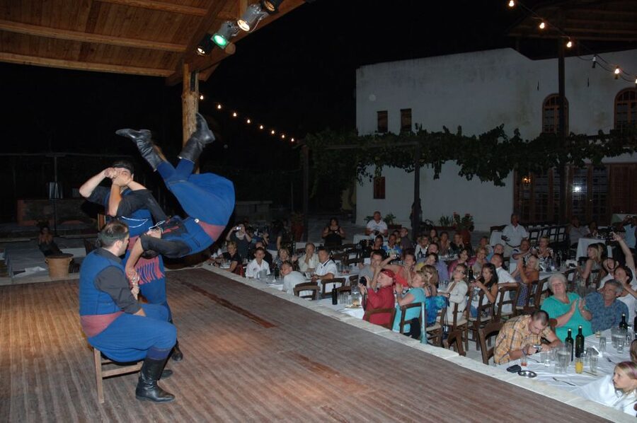 Crete: Traditional Dance Show and Buffet Dinner with Wine - A simple Mediterranean buffet, not a gourmet Cretan meal