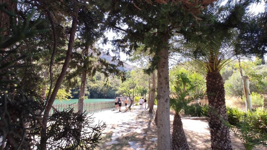 Crete: Trypiti Beach Off-Road South Tour w/ Lunch & Wine - Zaros Lake gives you a calm first hour