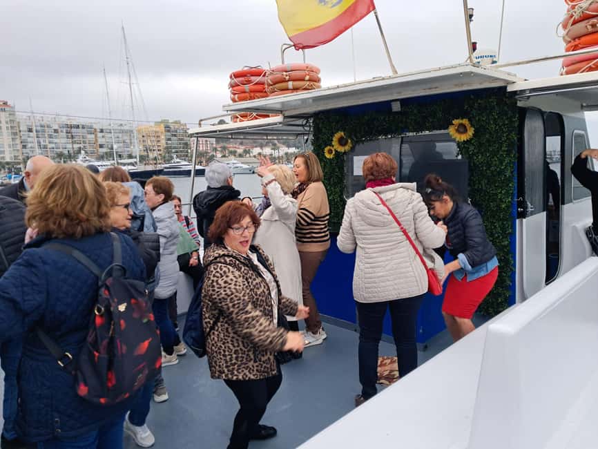 Denia: Cova tallada Catamaran Trip w/ Mussel Tasting & Wine - Mussels, white wine, and a short pause at sea