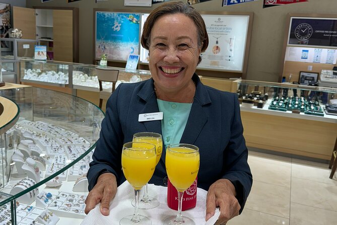 Diamond Shopping Experience with Champagne - Watching the two on-site jewelers work