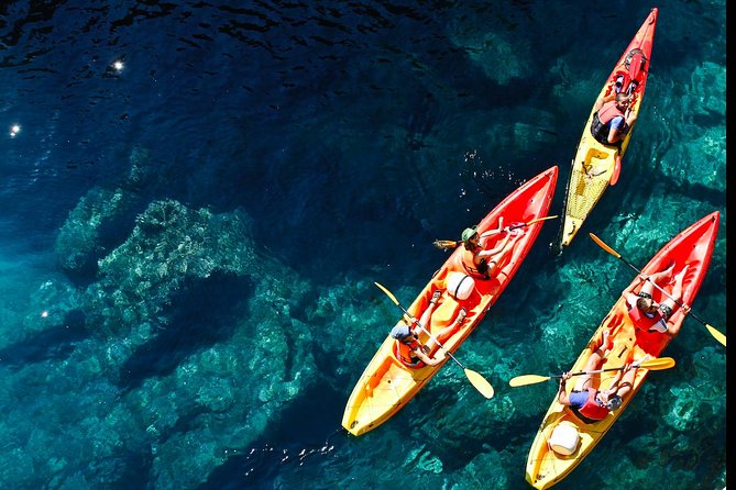 Dubrovnik: Sunset Kayaking & Snorkeling with water &wine - Around Lokrum without an island stop