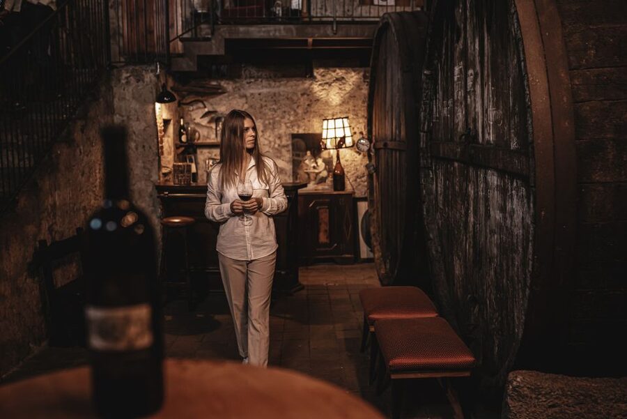 Etna Urban Winery, Vineyard Walk & Sunset Tasting Dinner - Inside the 1790 palmento