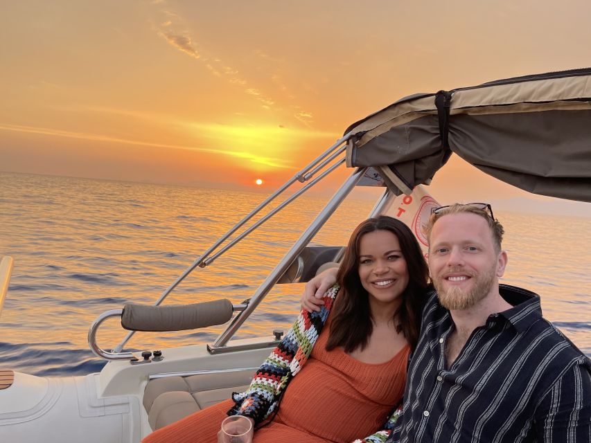 Faliraki: Evening RIB Cruise with Champagne and Sunset Views - Saint Nicholas fortress in the golden hour