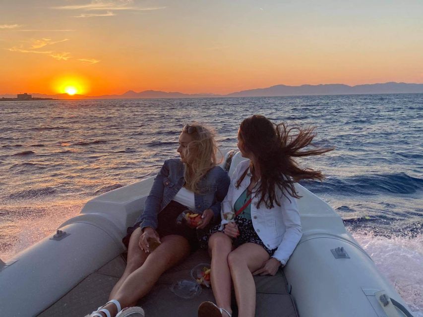 Faliraki: Evening RIB Cruise with Champagne and Sunset Views - What the small RIB format really means