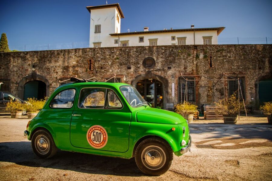 Florence Wine Tasting and Tuscan Lunch in a Vintage Fiat 500 - Who will enjoy this most