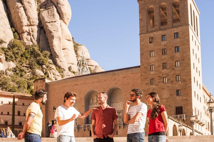 From Barcelona: Montserrat Half-Day Wine and Tapas Trip - The ride from Barcelona to the mountain