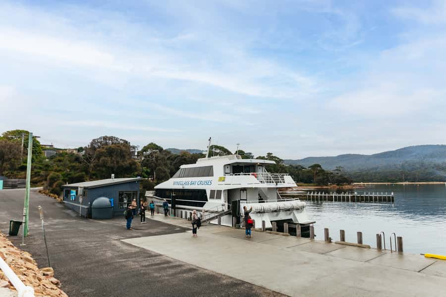 From Coles Bay: Wineglass Bay Cruise with Lunch - Sailing past granite cliffs, caves, and coves