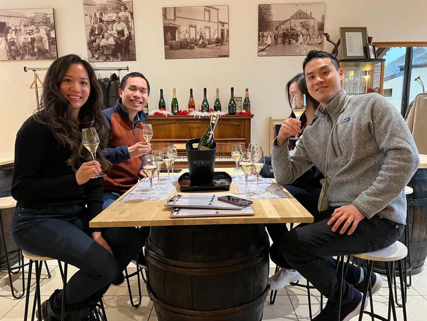 From Epernay : Bubble Champagne Tour 6 tastings - What $194 includes, and what it does not