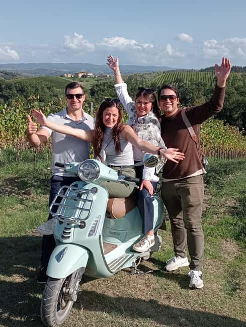 From Florence: Small Group Vespa Tour Tuscany Winery & Lunch - Lunch and wine at a local winery