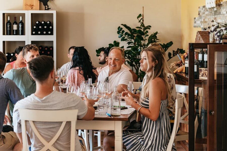 From Florence: Small Group Wine Tasting Tour to Tuscany - Second winery: food, olive oil, and a fuller tasting