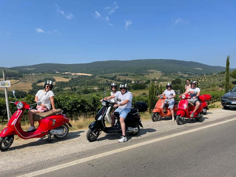 From Florence: Tuscany Vespa Tour with Lunch & Wine - From Florence to the Chianti hills