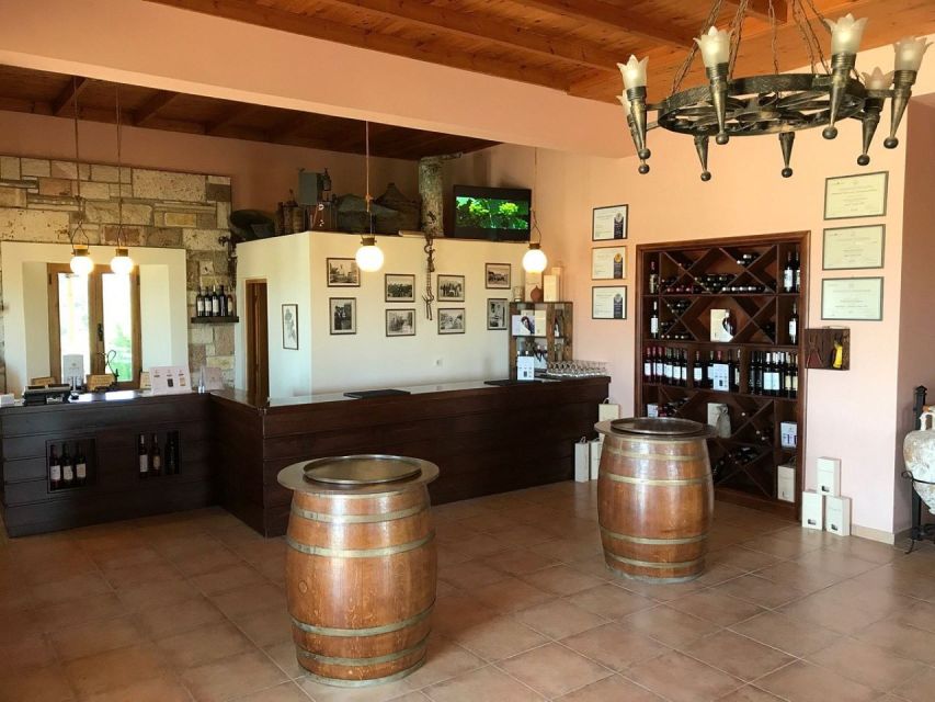 From Kos: Tour of 2 Wineries with Wine Tasting & Small Bites - First Stop: Petra Marinou and Three Generations of Wine
