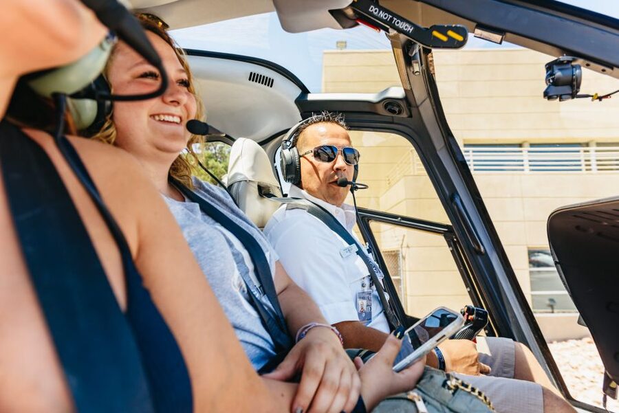 From Las Vegas: Grand Canyon Helicopter Tour with Champagne - The return flight over the Bowl of Fire