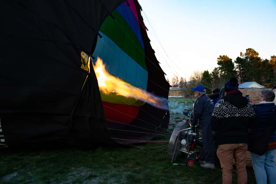From Methven: Hot Air Balloon Flight in Canterbury with Wine - Landing in a paddock, not at a polished terminal