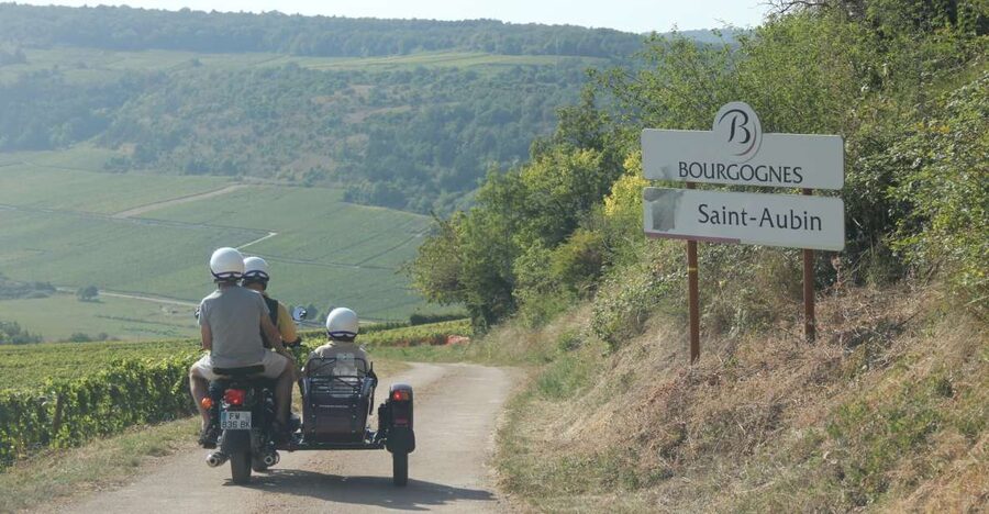 From Meursault: Private Sidecar Tour & Vineyard Wine Tasting - Orches cliffs and views toward the Jura and Alps