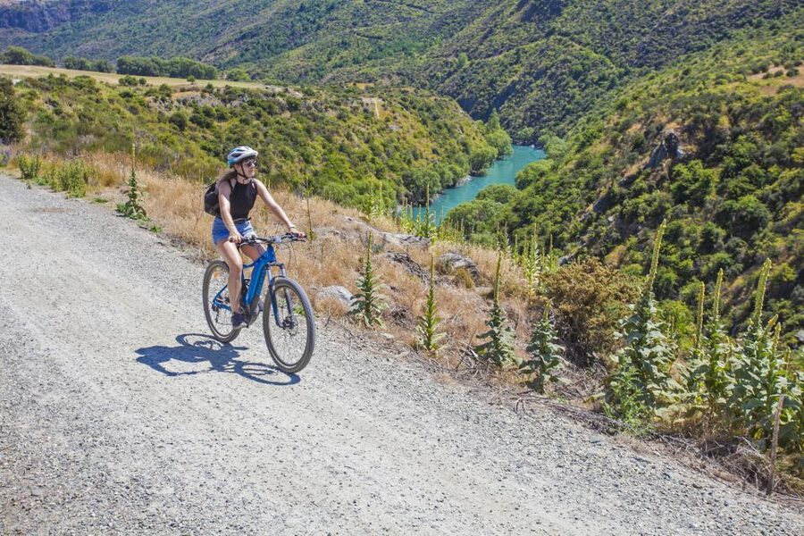 From Queenstown: 'Valley of the Vines' Wine and Bike Tour - The Twin Rivers Trail is the heart of the day