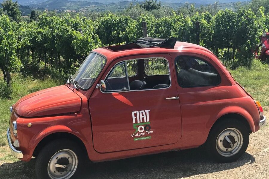 From Siena: Day Tour in a Vintage Fiat 500 with Winery - Following the Chianti road