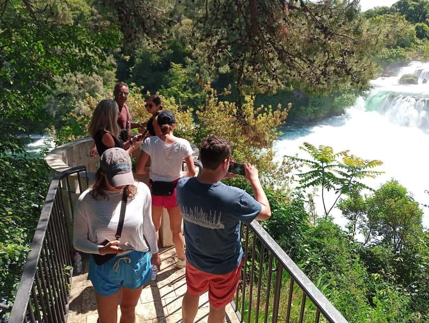 From Split: Krka Waterfalls with Wine & Cheese Tasting Tour - The final swim at the mouth of the Krka
