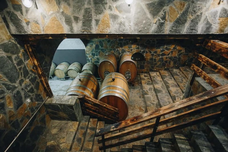 Građani: Winery Tour and Tasting at Winery Lipovac - Inside the 60-meter underground cellar