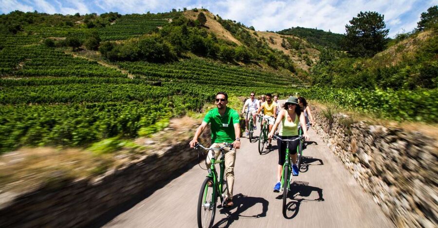 Grape Grazing: Wachau Valley Winery Biking Tour - Starting the ride in Krems