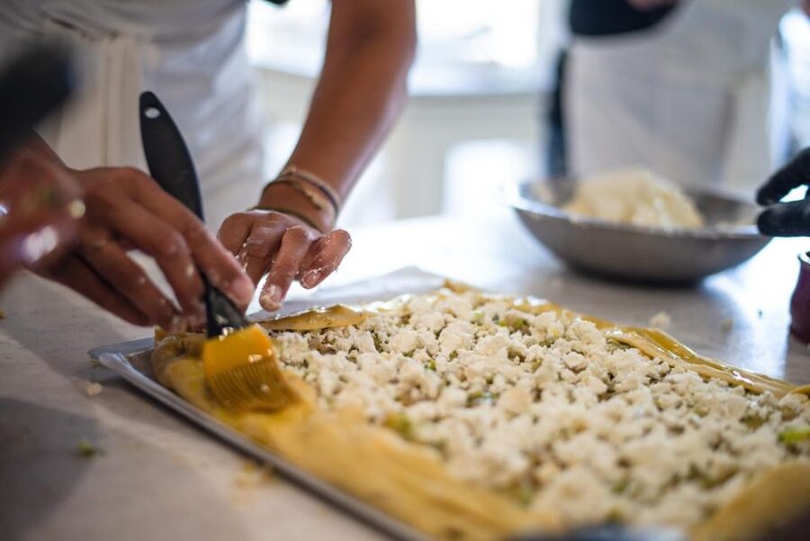 Greek Cooking Class with a Local Chef, Wine, & Meal in Drios - Dancing while the food cooks
