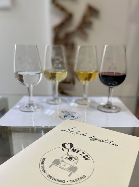 Guided Bordeaux Wine Tasting Class with 6 Wines and pairings - Six glasses, several Bordeaux styles