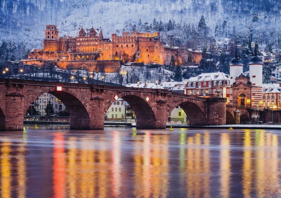 Heidelberg: Sightseeing Boat Tour with Mulled Wine - The short turn toward Wieblingen Weir Bridge